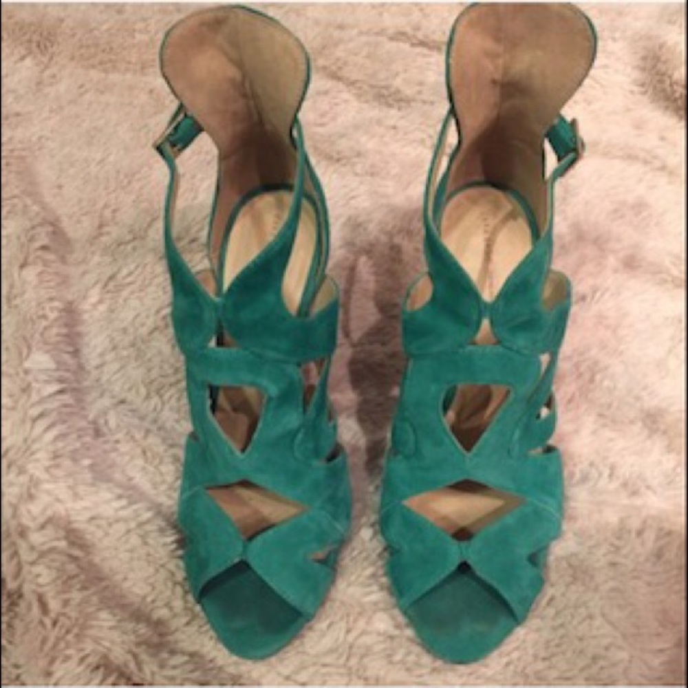 Zara Turquoise Heels